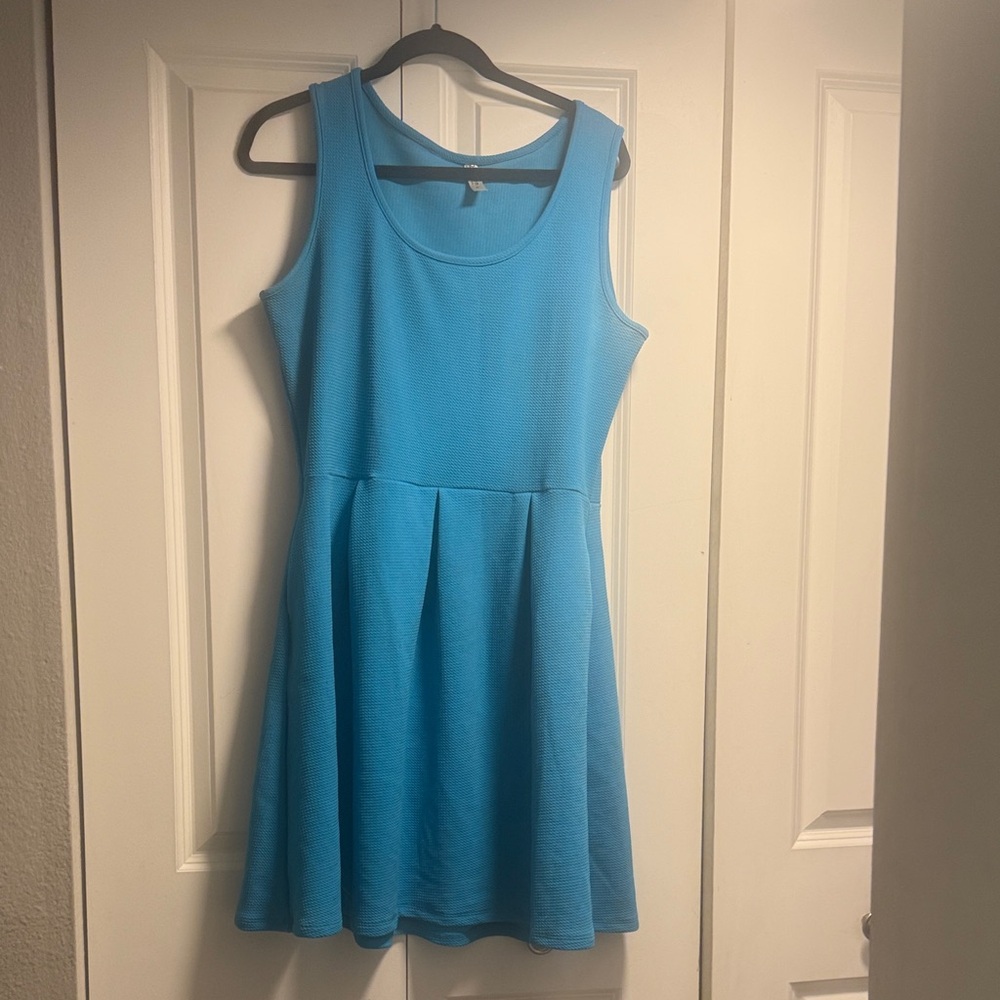 Seven7 Blue Sleeveless Dress